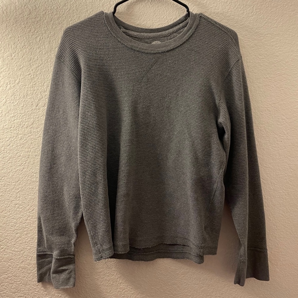 soft grey sweater